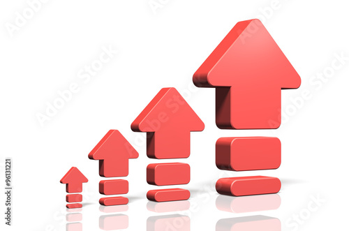 右肩上がりの矢印 Stock イラスト Adobe Stock