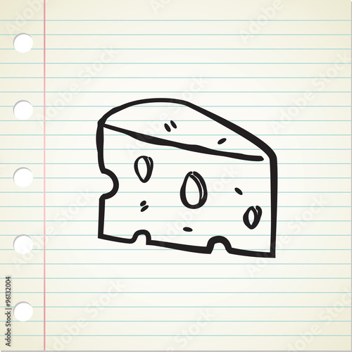 hand drawn cheese