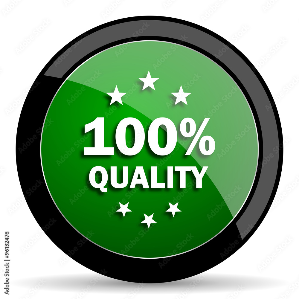 quality green web glossy icon with shadow on white background quality green web glossy icon with shadow on white background