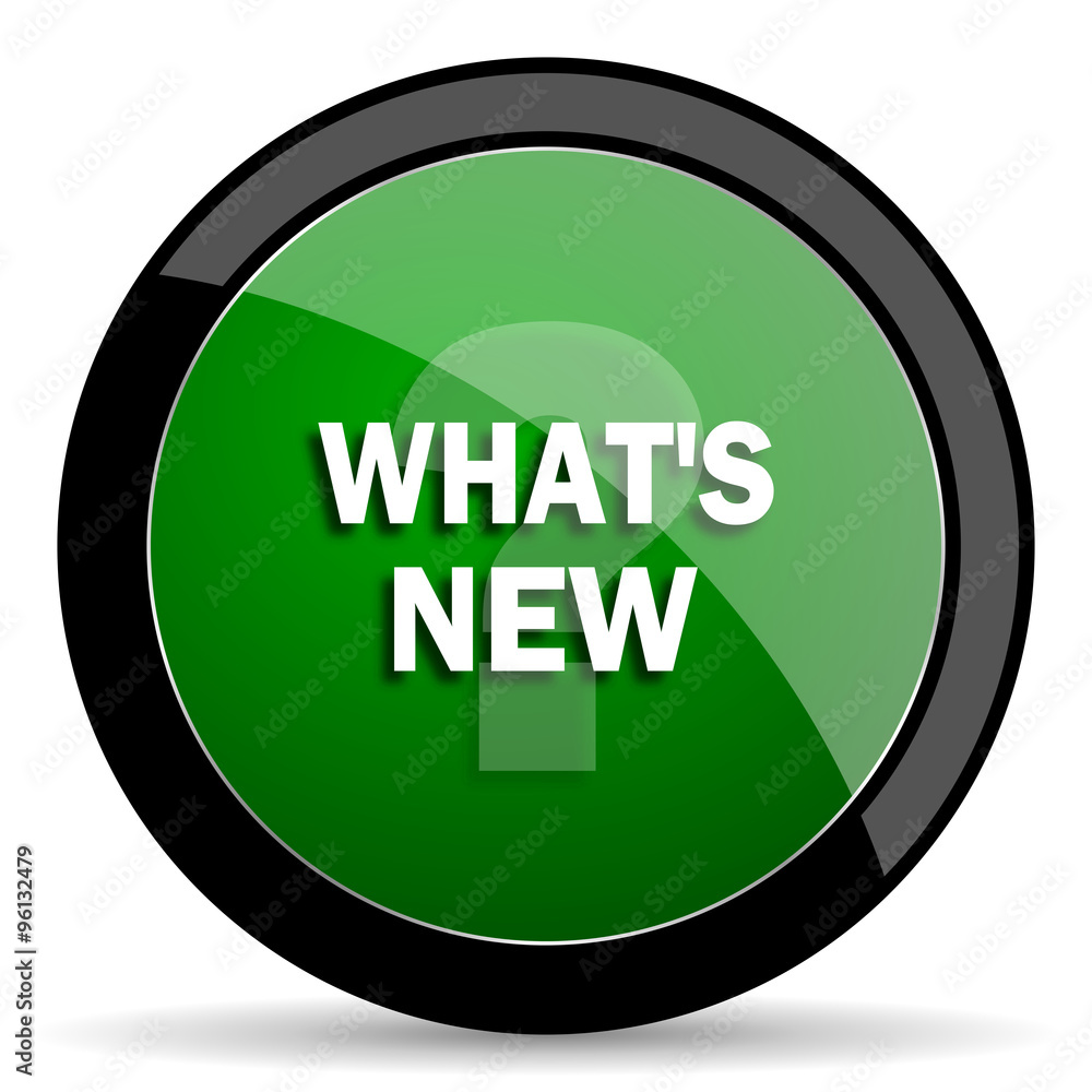 new green web glossy icon with shadow on white background new green web glossy icon with shadow on white background