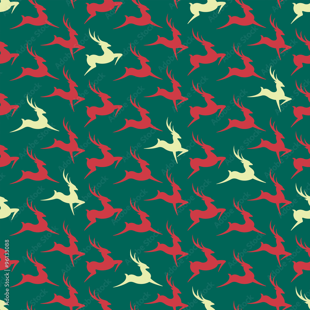 Rudolph Reindeer. Seamless pattern. Rudolph Reindeer. Seamless pattern.