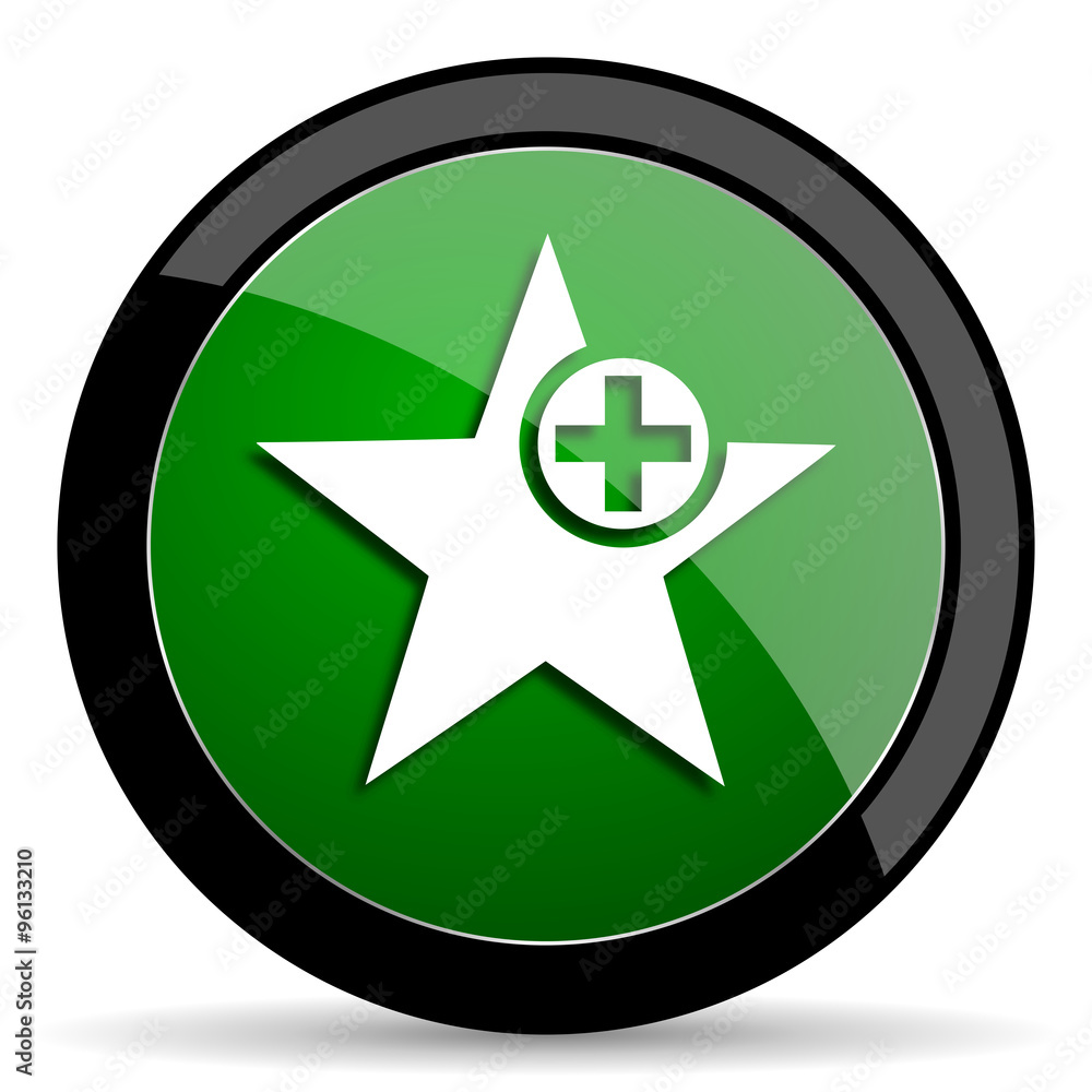 star green web glossy icon with shadow on white background star green web glossy icon with shadow on white background