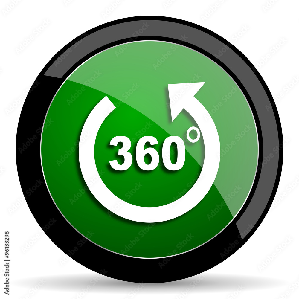 panorama green web glossy icon with shadow on white background panorama green web glossy icon with shadow on white background