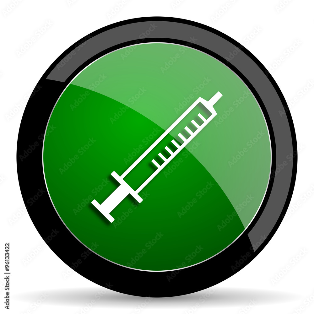 medicine green web glossy icon with shadow on white background medicine green web glossy icon with shadow on white background