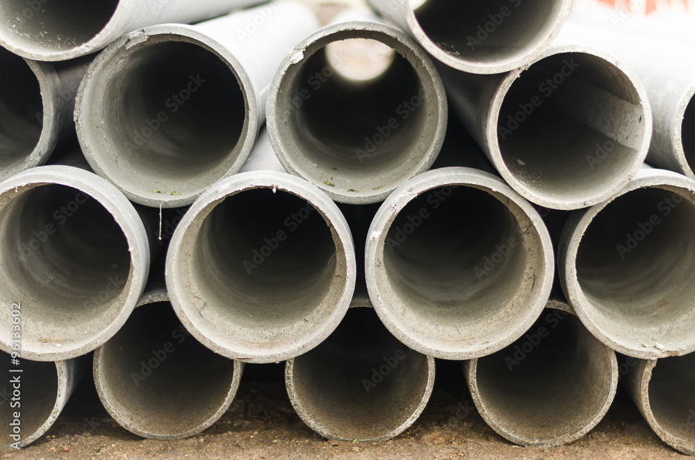 The asbestos cement pipes. The asbestos cement pipes.