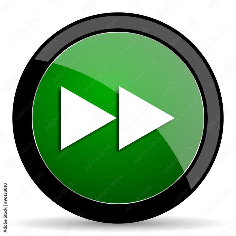 rewind green web glossy icon with shadow on white background rewind green web glossy icon with shadow on white background