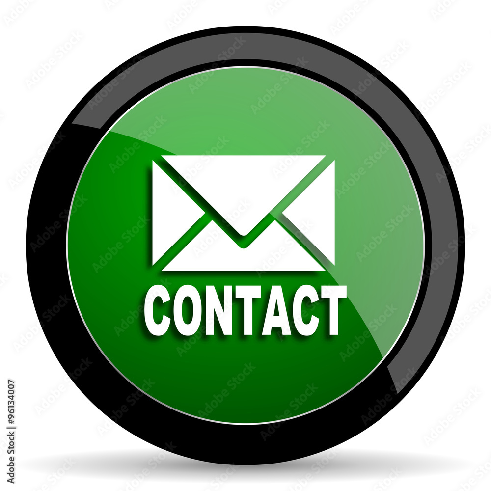 email green web glossy icon with shadow on white background email green web glossy icon with shadow on white background