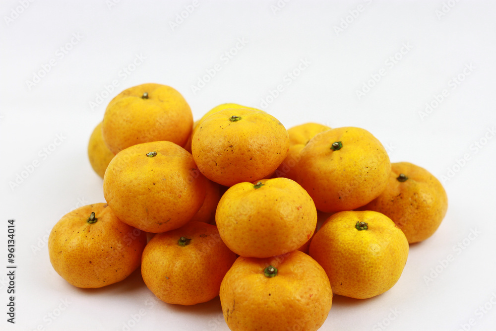 Bunch of lemons isolated