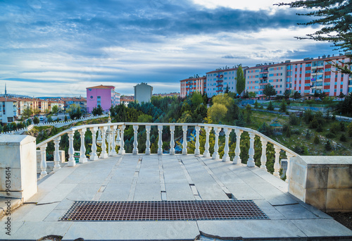 Ankara cityscape from high balcony inside national park © bilalizaddin