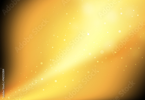 Gold glitter galaxy sparkle defocused rays lights bokeh abstract