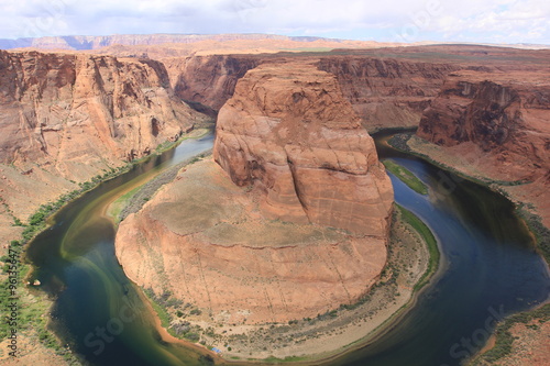 Horseshoe bend on a Colorado river