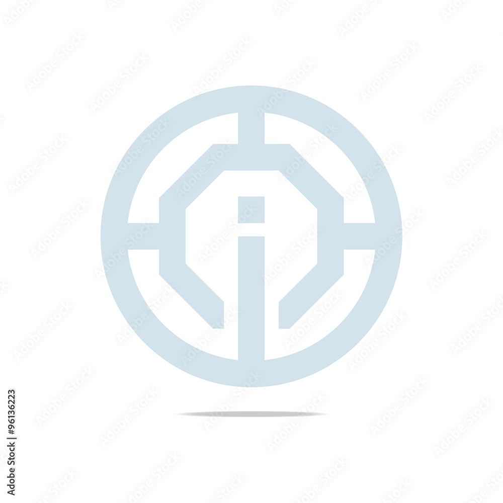 Logo Abstract Letter circle i Design Symbol Graphic Icon Vector Logo Abstract Letter circle i Design Symbol Graphic Icon Vector