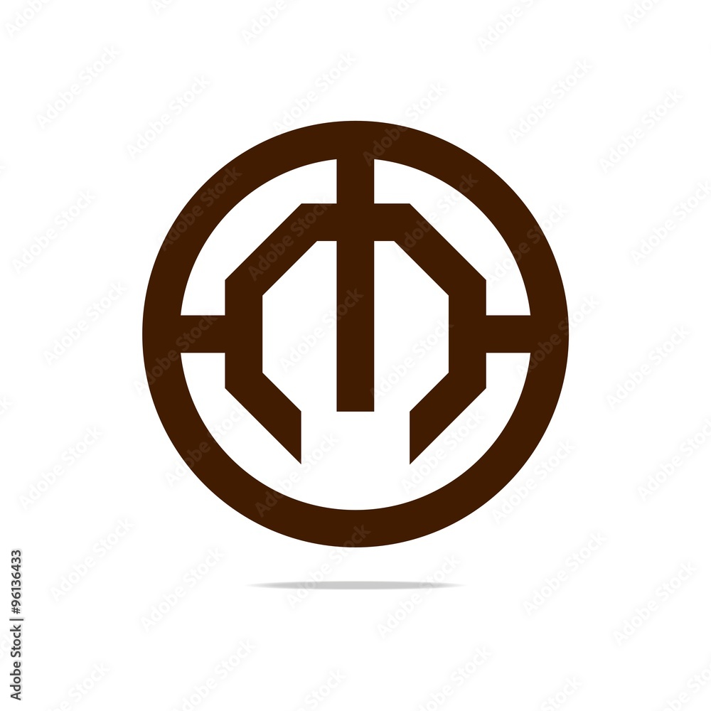 Logo sign brown old circle m Design Symbol Graphic Icon Vector Logo sign brown old circle m Design Symbol Graphic Icon Vector