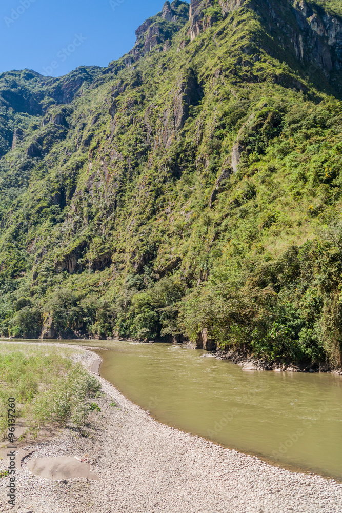 Urubamba river near Aguas Calientes village, Peru