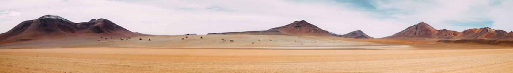 Poster Woestijnlandschap Uitgestrekte leegte Atacamawoestijn Bolivia  © jakedow