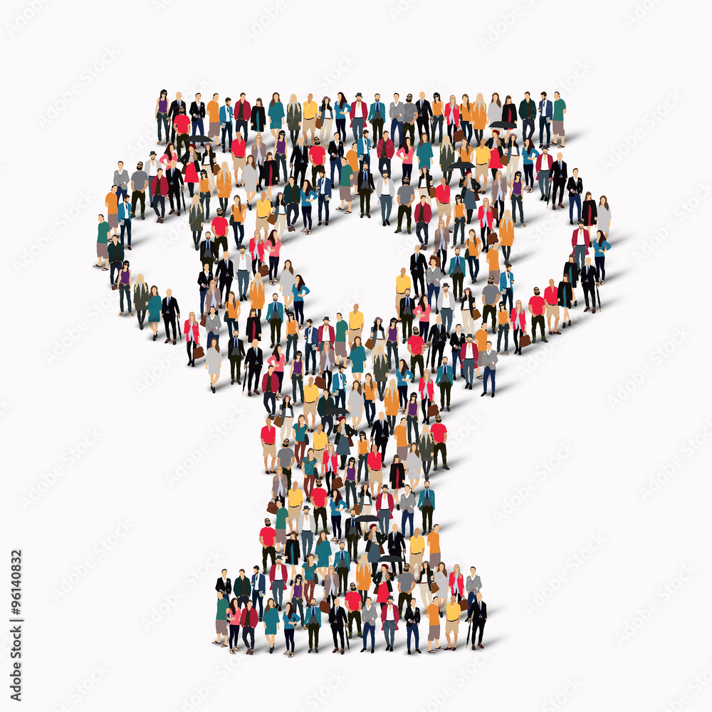 group people shape cup reward group people shape cup reward