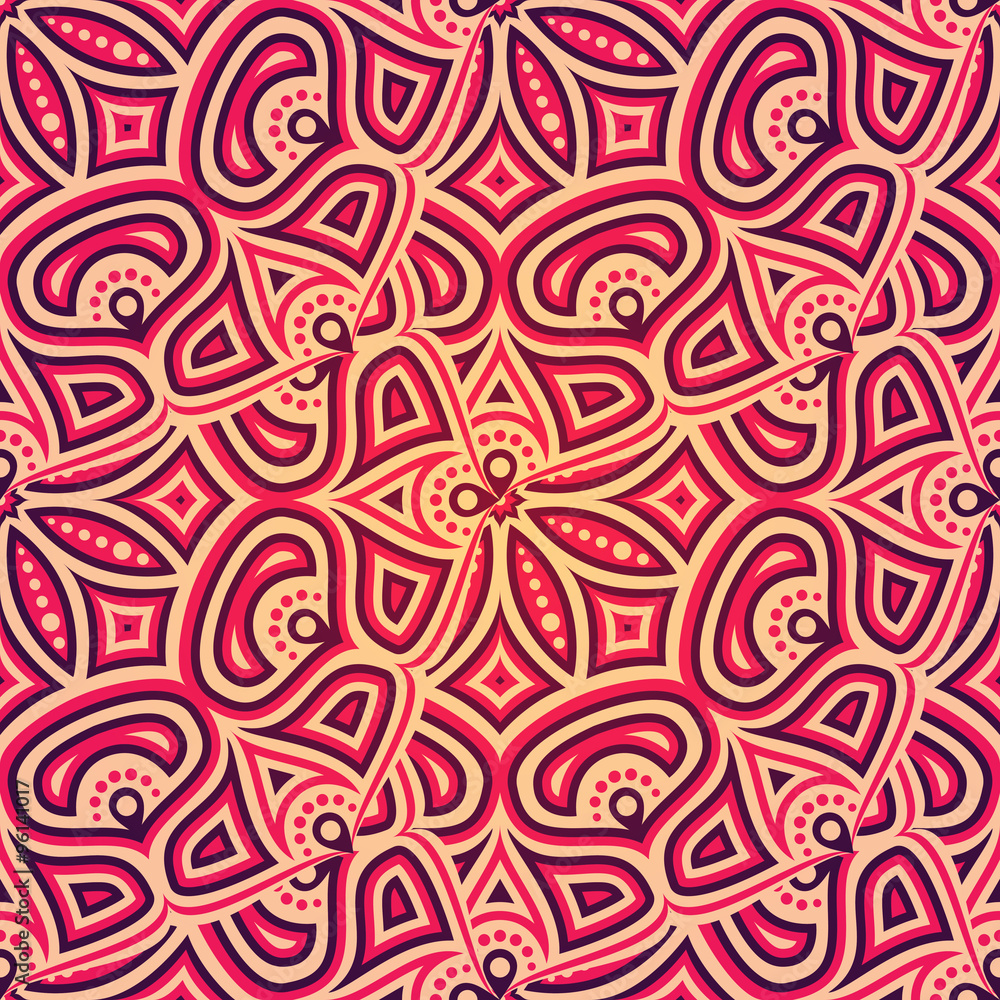Ethnic floral seamless pattern Ethnic floral seamless pattern