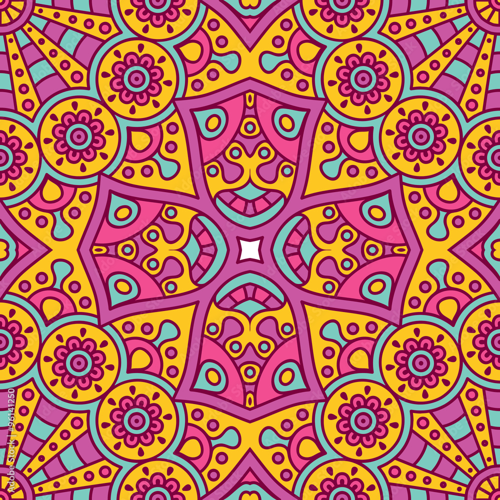 Ethnic floral seamless pattern Ethnic floral seamless pattern