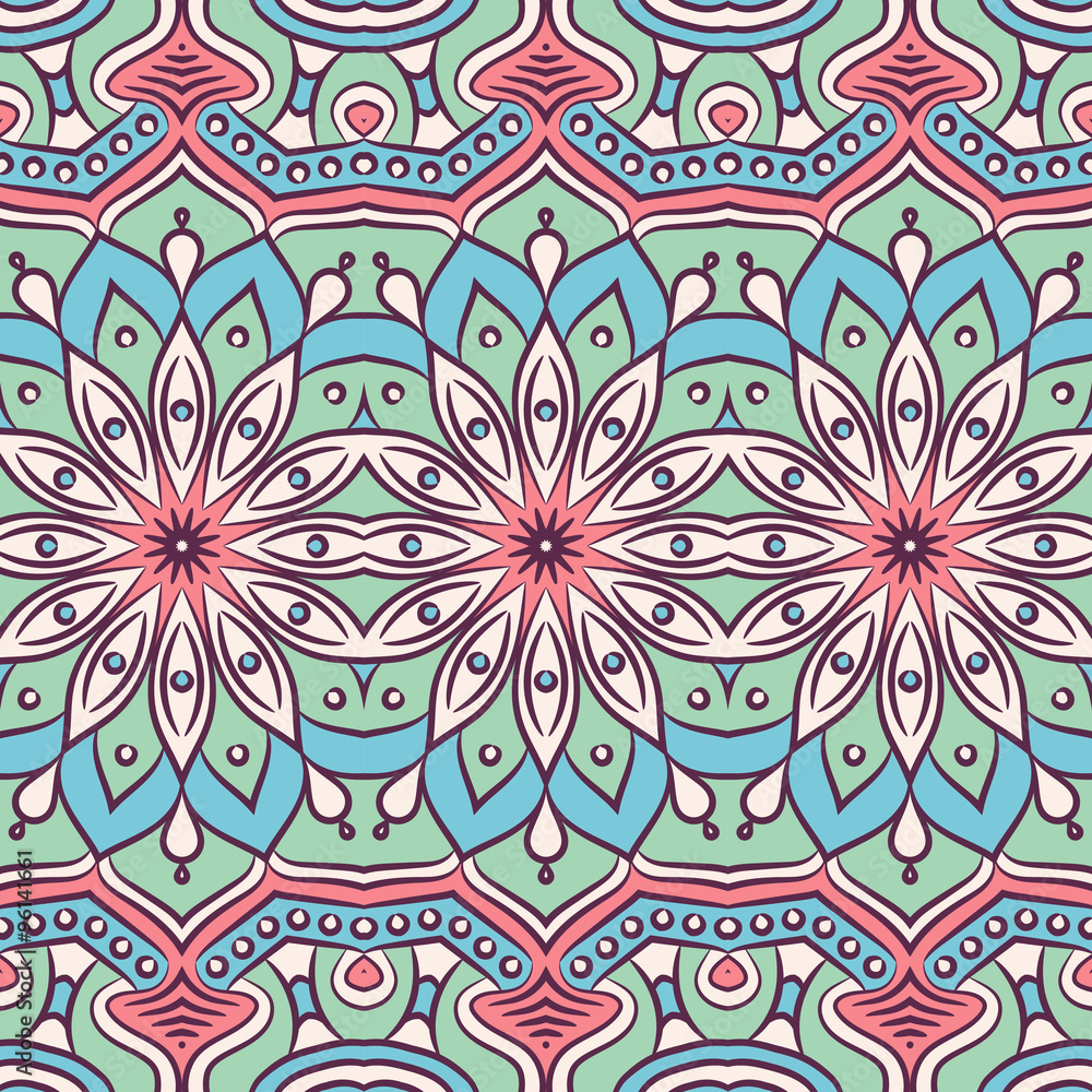 Ethnic floral seamless pattern Ethnic floral seamless pattern