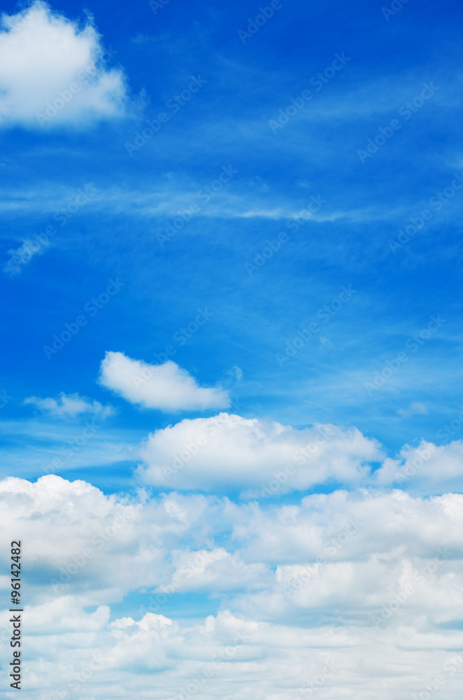 Obraz premium blue sky with cloud closeup
