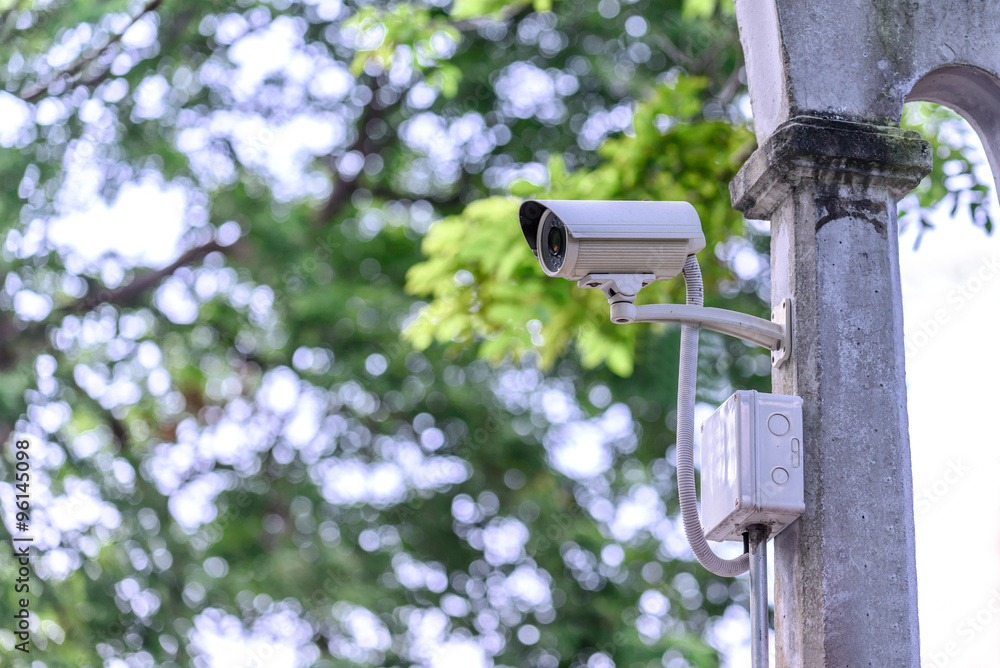 Security camera for monitoring travel place. Security camera for monitoring travel place.