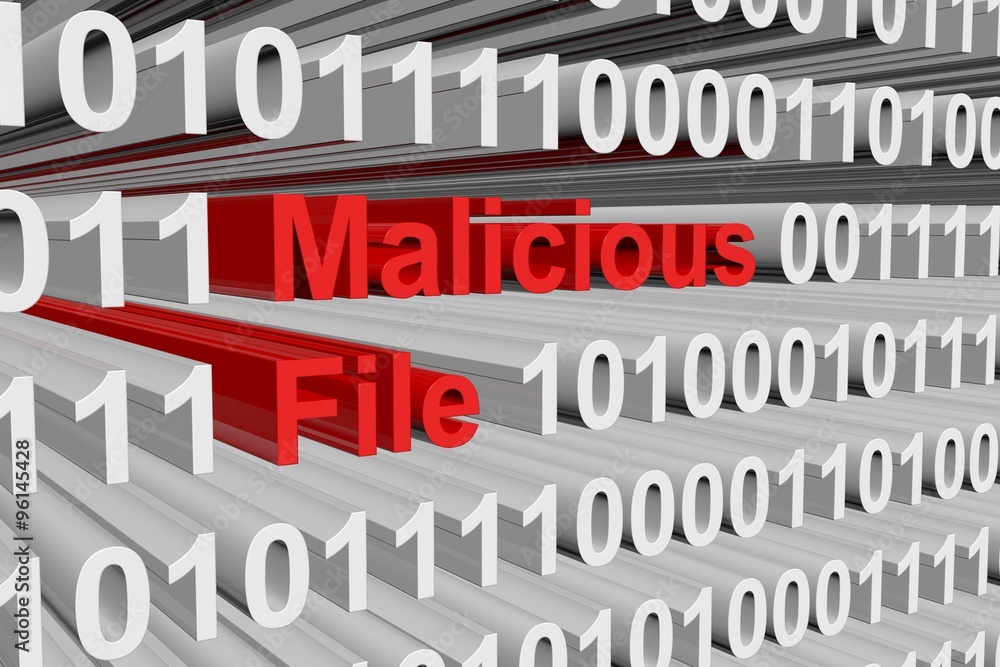 Malicious file is presented in the form of binary code