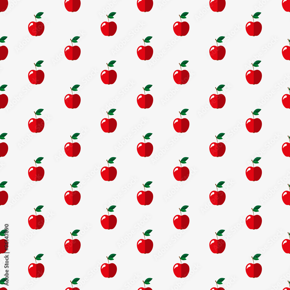 Apples seamless pattern. Apples seamless pattern.