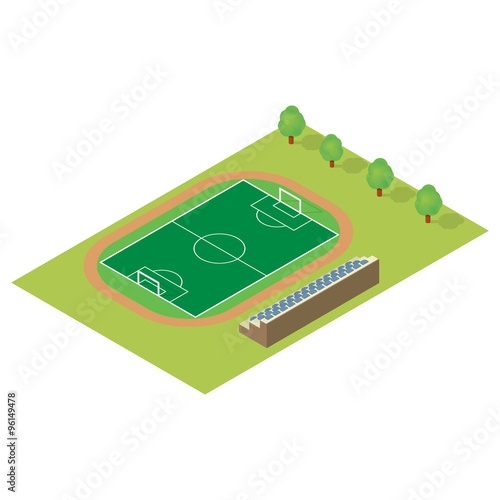 Isometric football field