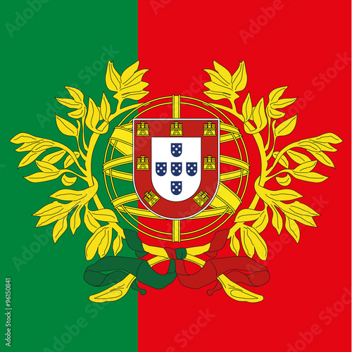 portugal coat of arm and flag