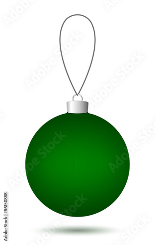 Hanging Dark Green Christmas Ball