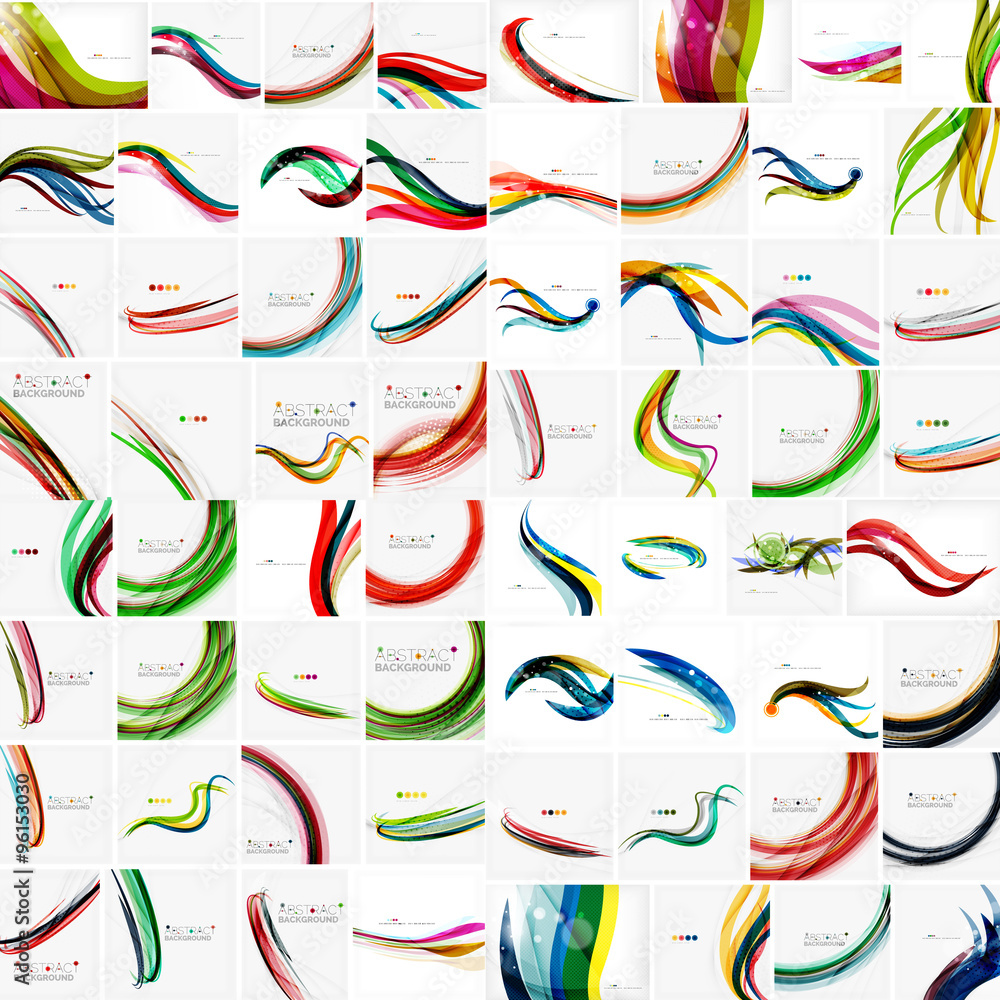 Set of business wave corporate backgrounds, flyers, brochure design templates Set of business wave corporate backgrounds, flyers, brochure design templates