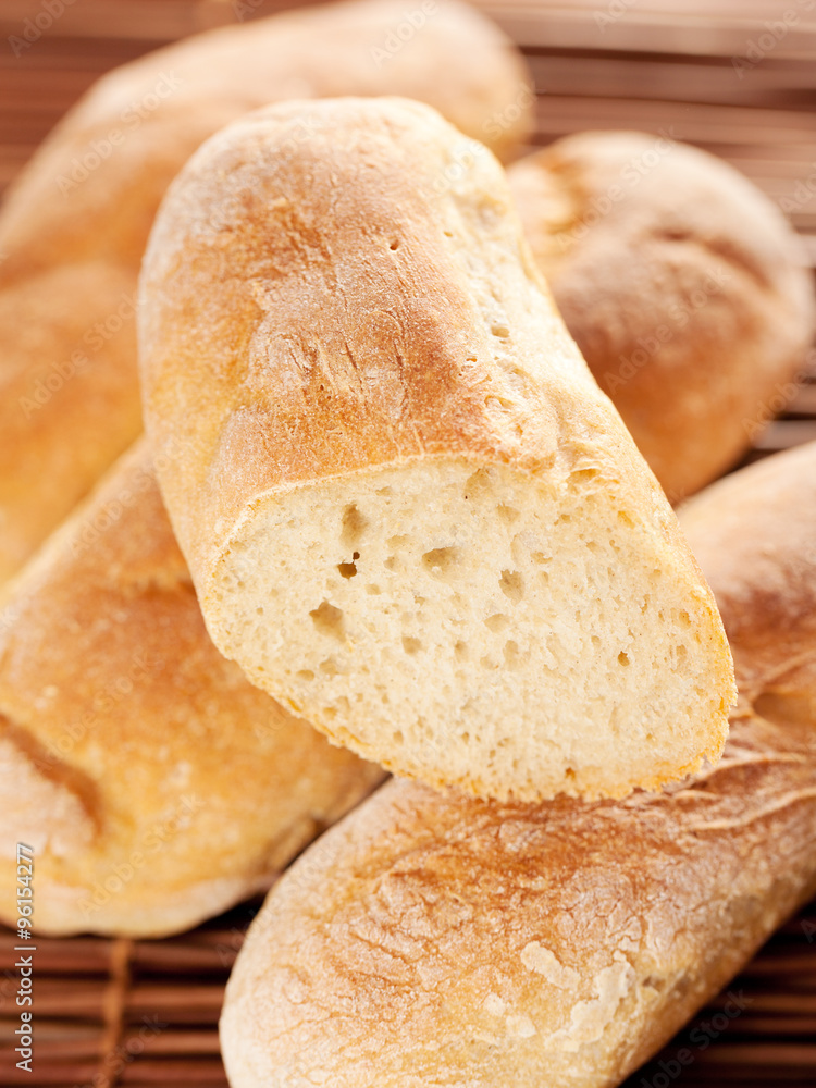 Homemade baguettes