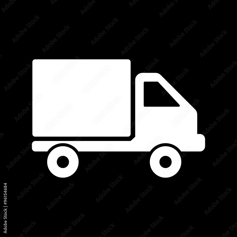 The truck icon. Delivery and shipping symbol. Flat The truck icon. Delivery and shipping symbol. Flat