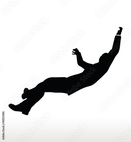 silhouette of businessman