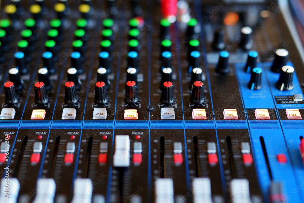 Equipment of audio recording studio Equipment of audio recording studio