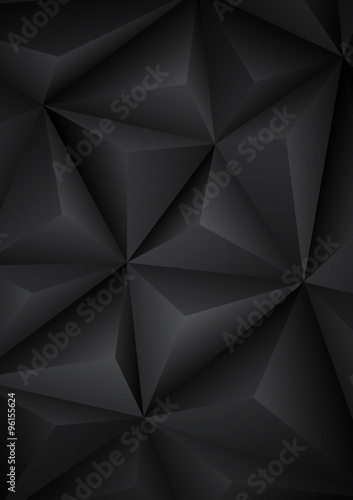 Abstract geometrical black background. Vector Illustration