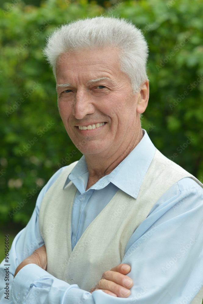 smiling elderly man smiling elderly man