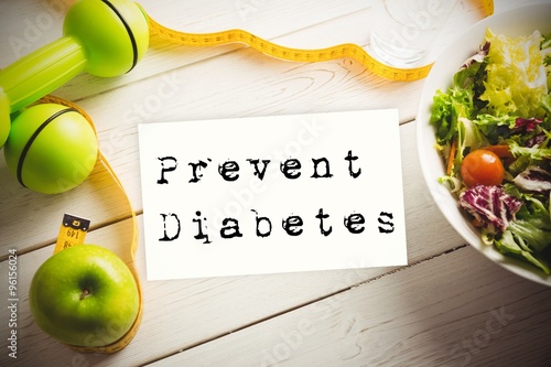 Photography Composite image of prevent diabetes