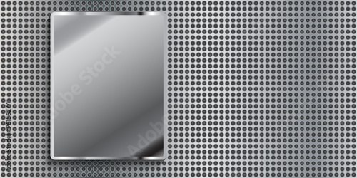 Metal panel with small hole...