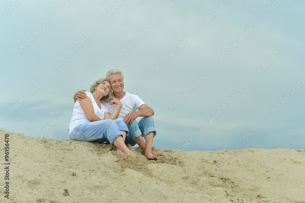 Amusing elderly couple Amusing elderly couple
