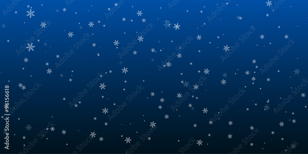 Obraz premium Christmas a background with falling snowflakes