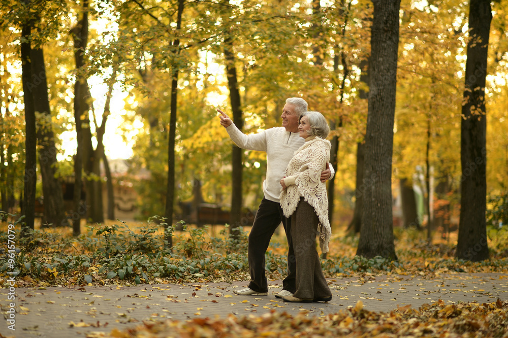Mature couple walking Mature couple walking