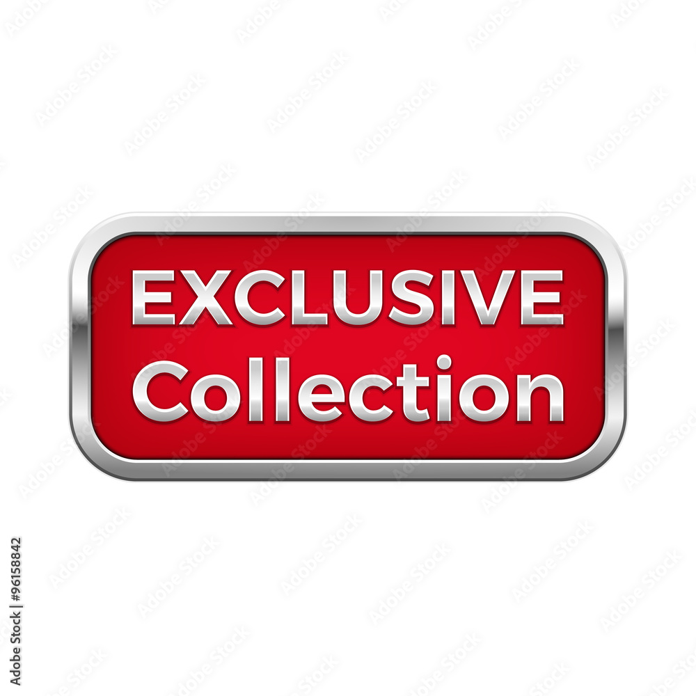 Red exclusive collection plate in silver frame Red exclusive collection plate in silver frame