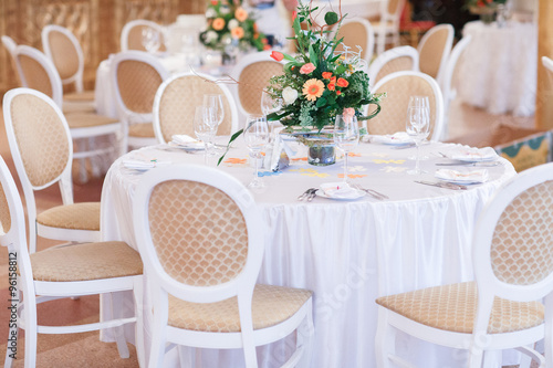 wedding decoration, table setting
