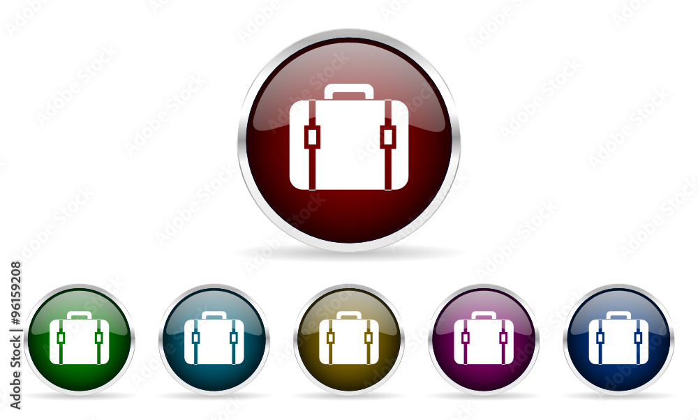 Obraz premium bag vector icon set