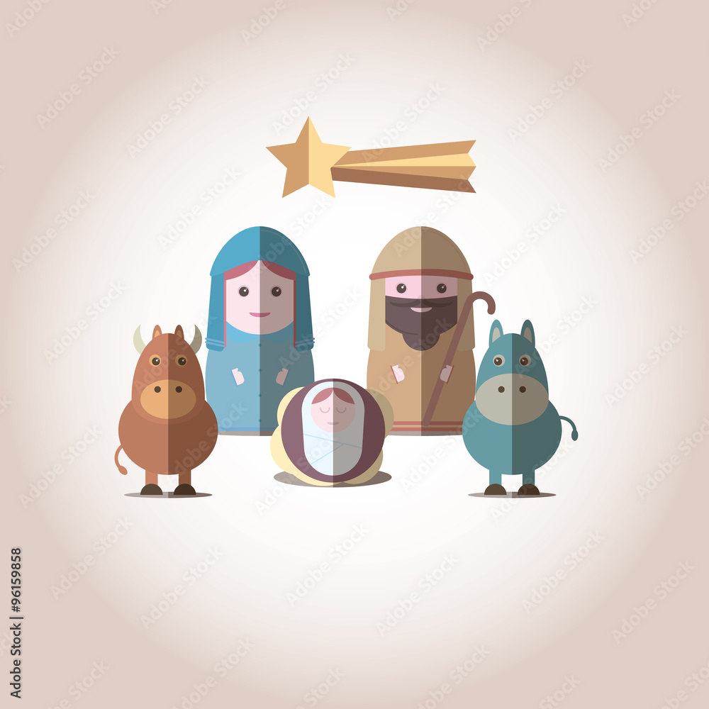 Fototapeta premium Vector Nativity