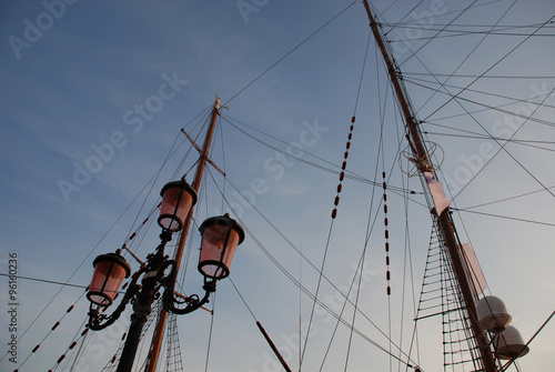 Lamp Post and Ship Masts