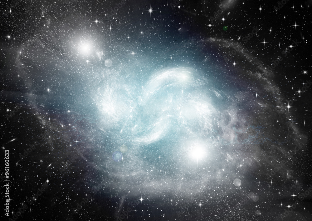 Obraz premium galaxy in a free space