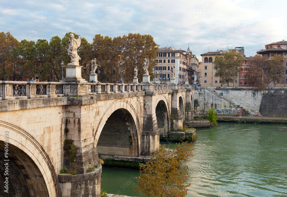 The Bridge of Ponte Sant'Angelo, Rome