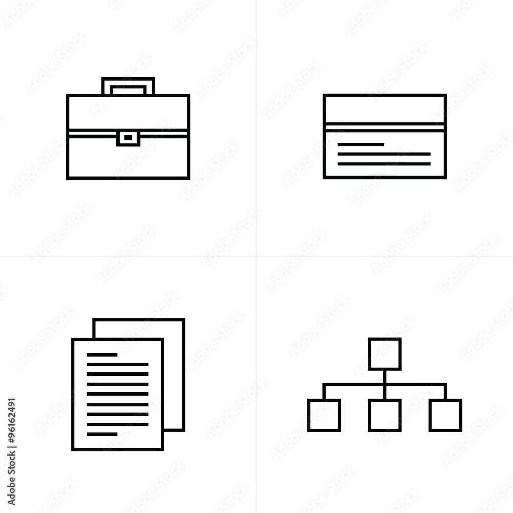 business line icons style design business line icons style design